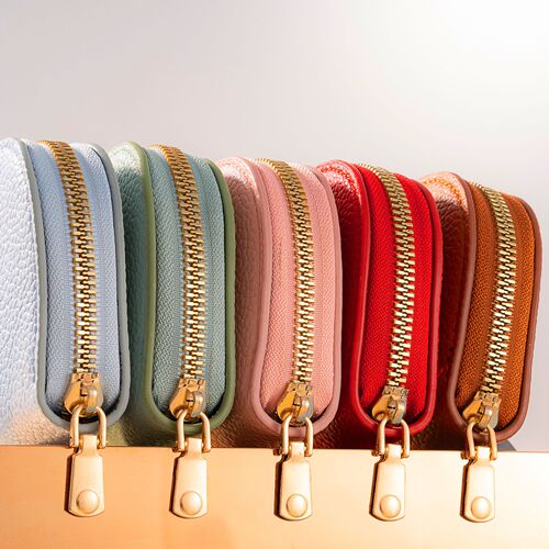 Fashionable Japanese-style small fresh breeze shell half-round accordion card case multi-card slot card protector credit card storage bag