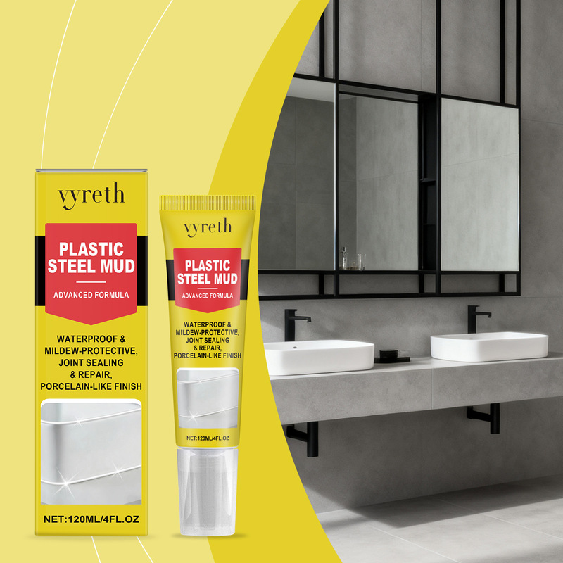 Vyreth Plastic Steel Mud Household Kitchen Bathroom Gap Repair Adhesive Waterproof and Mildew-Proof Material Leak-Proofing Sealant