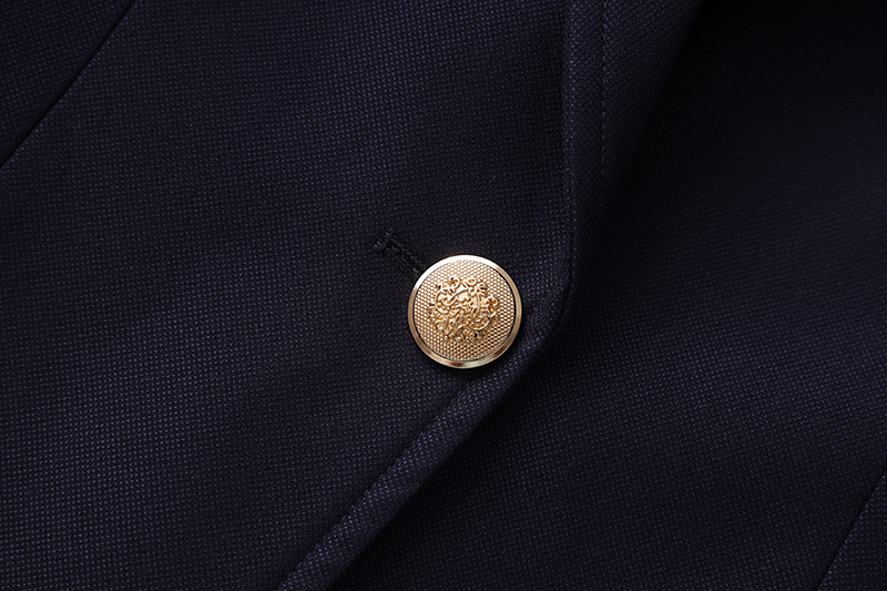 Blazer donna slim fit blu navy ricamato giacca formale ufficio_voghion.com