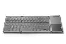 新款B066S三折蓝牙键盘带触摸板鼠标折叠键盘超薄迷你手机平板
