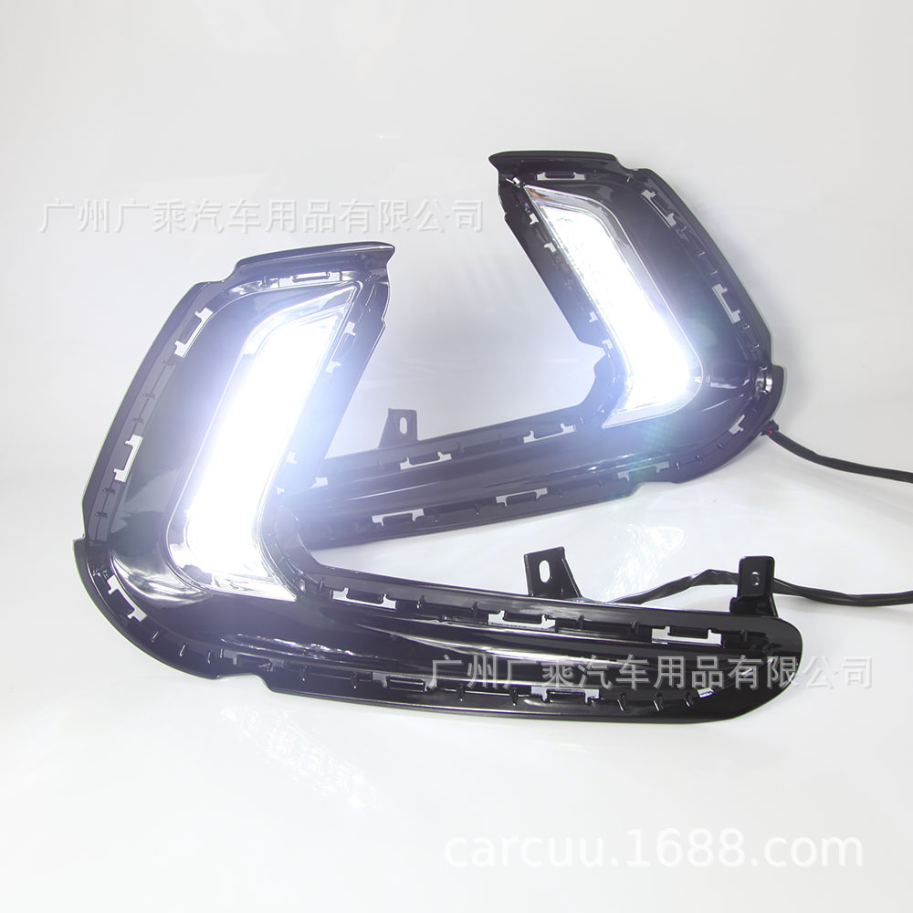 Aplicable a 16-18 Luz de marcha diurna Elantra moderna que conduce 6 cuentas de lámpara Luz de marcha diurna de 2 colores