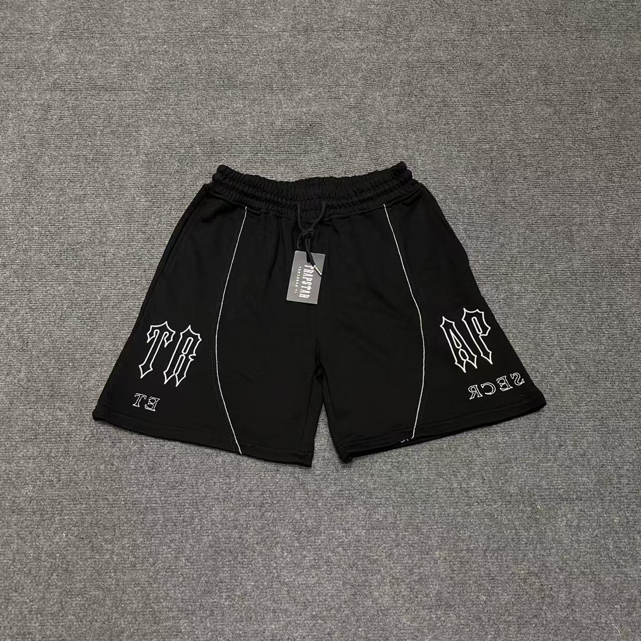 Marca de moda Alcatraz tira reflectante letra impresa camiseta de mangas cortas para hombres y mujeres callejera pantalones cortos casuales set Old Money Style