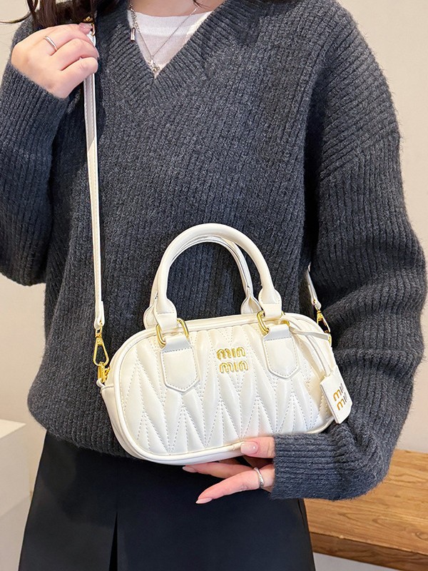 Bolso de mujer transfronterizo nuevo nicho coreano bolso de mano plegado Boston exquisito lujoso, ligero y versátil bolso de hombro.