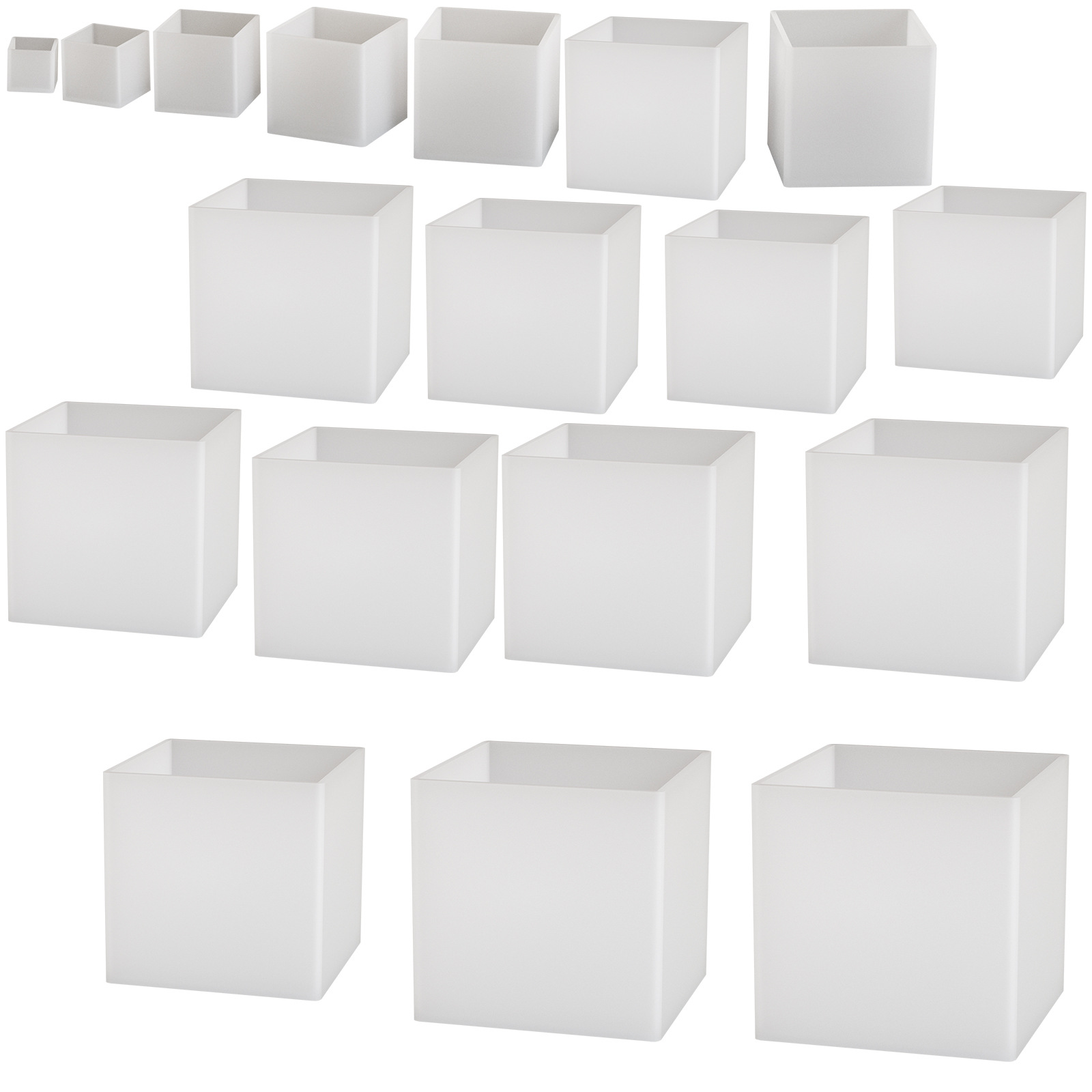 Cristal epoxi cubo molde de silicona Pulido-libre DIY joyería hecha a mano resina seca flor decoración modelo