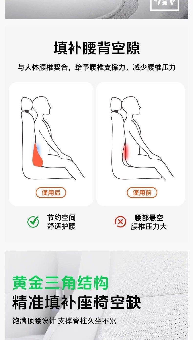 Suitable for AITO M6, same style as the mall's lumbar support, headrest, neck support, and waist support, car interior accessories, must-buy parts for new car modification