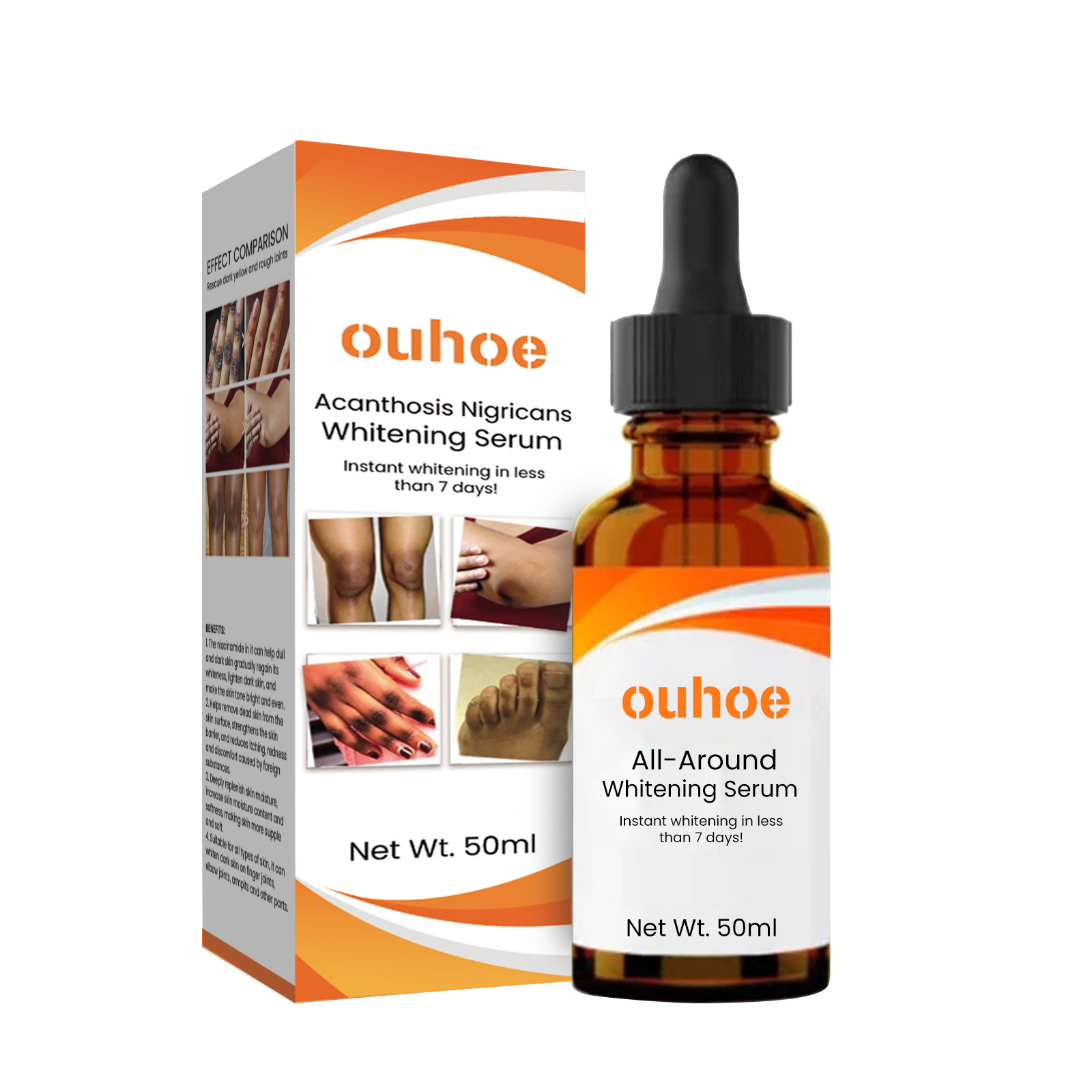 OUHOE Acanthus Whitening Achsel Ellenbogen Kniegelenk schwarz aufhellende Haut Schönheit Essenz_voghion.com