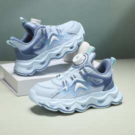 男童鞋子秋季新款网面透气儿童运动鞋跑步软底中大童老爹鞋潮