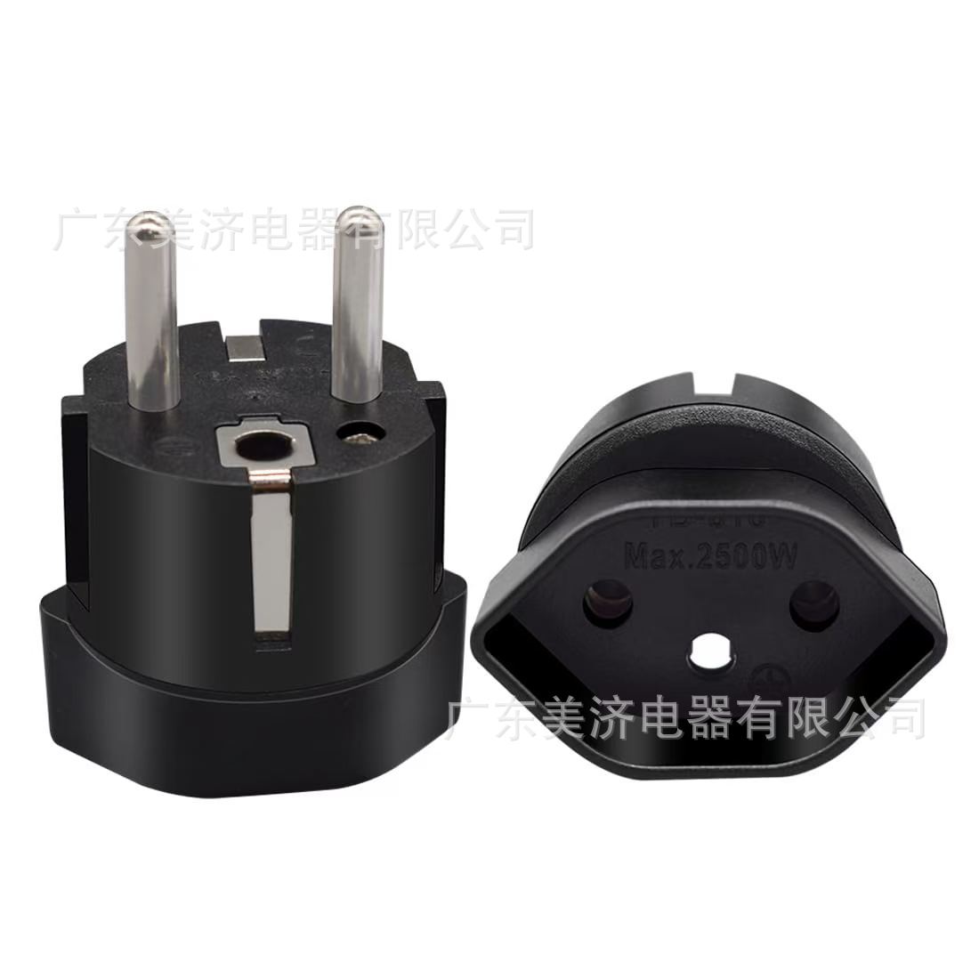 厂家供应 瑞士转欧式插头 瑞士转换插座 瑞士转法国插头  -618