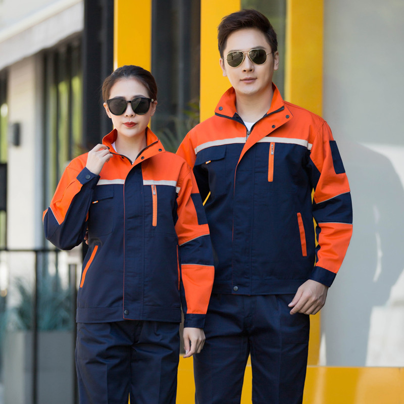 Long sleeve factory coverall suit man Spring and autumn season construction site workshop Work clothes repair customized Automobile Service Labor insurance clothing