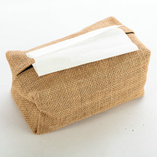 Customized Environmentally Friendly Bags, Jute Home Storage Bags, Storage Bags, Retro Tissue Box Storage Baskets, Printable Cross-Border