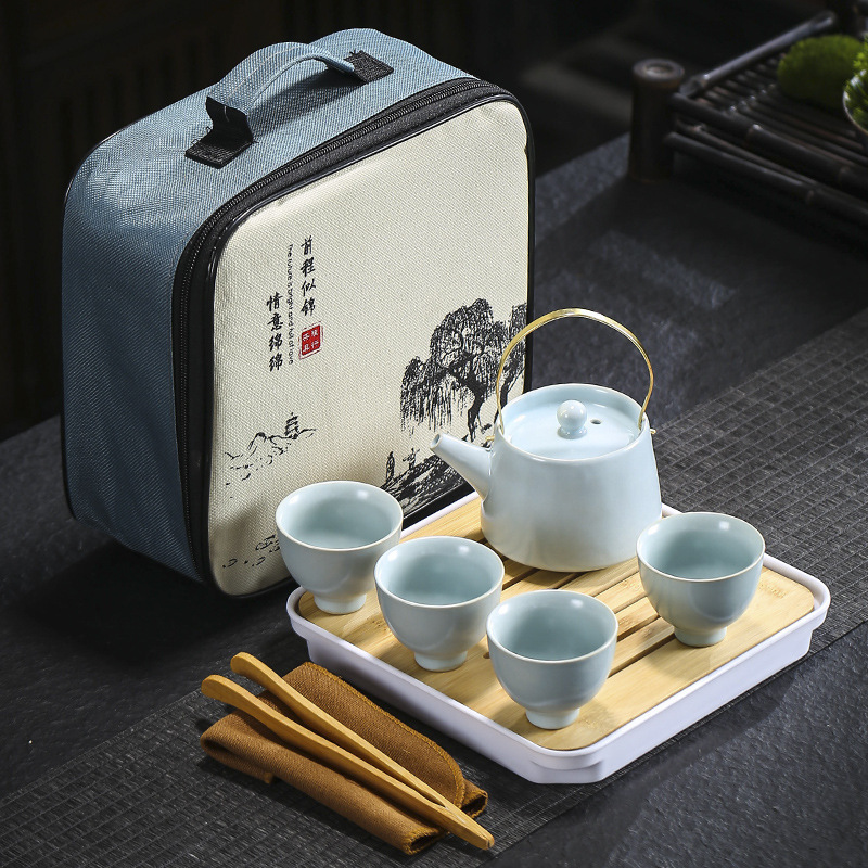 旅行茶道具哥窯汝窯セット卸売り茶皿家庭用結婚開業不動産のお土産はloを追加することができます。|undefined