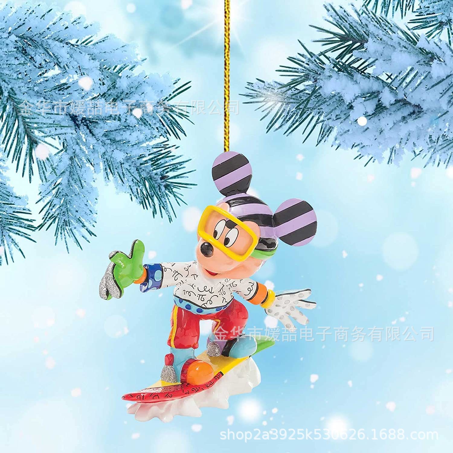 2022-23 Nuevos productos de dibujos animados acrílicos árbol de Navidad decoración colgante mochila de automóvil de Navidad colgante regalos image 10