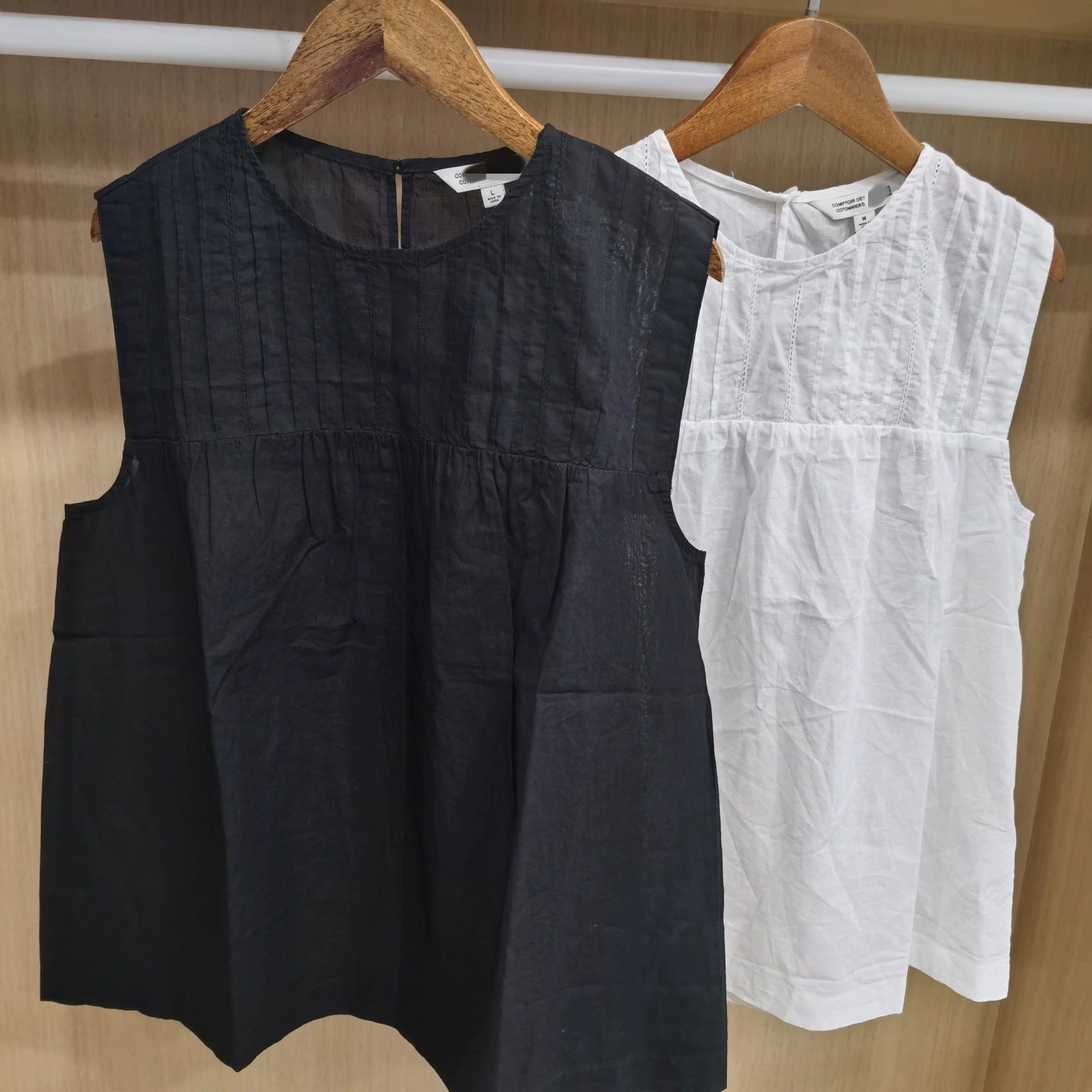 2025 новая летняя повседневная свободная коллаборация/женская хлопковая рубашка/топ без рукавов C478591