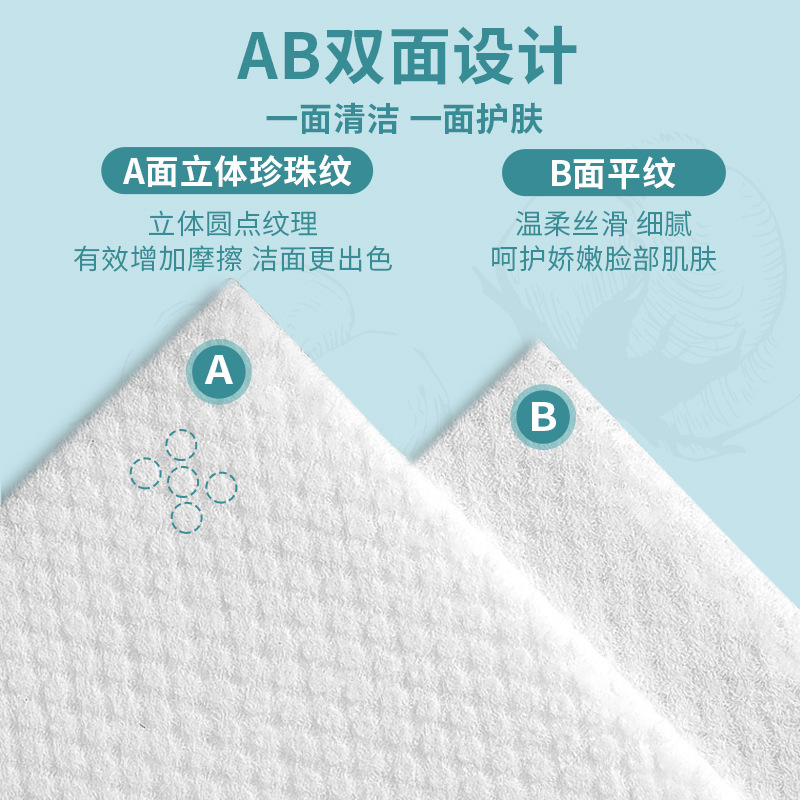 Meizhen Toalla de limpieza extraíble engrosada perla patrón cara toalla húmeda y seca de doble uso belleza toalla suave al por mayor
