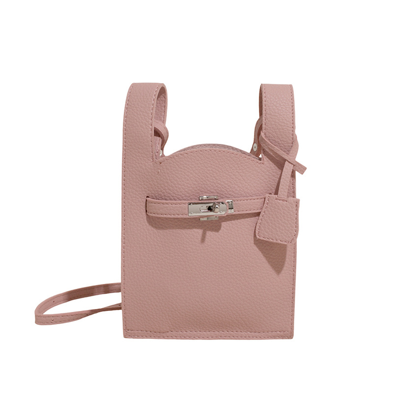 Bolsos populares de este año 2025 primavera y verano nuevo bolso femenino bolso de hombro de diseño de nicho bolso de mensajero con patrón de lichi fresco