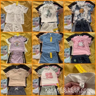 SHEIN ��ͯ���b �r�пɐۃɼ��� ��Ů��� kids suit Mix ���l