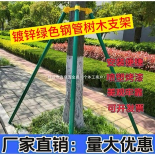 Steel Pipe Tree Support Frame Tree Fixator Garden Windproof Large Tree Support Rod Greening Seedling Bracket Tree Support