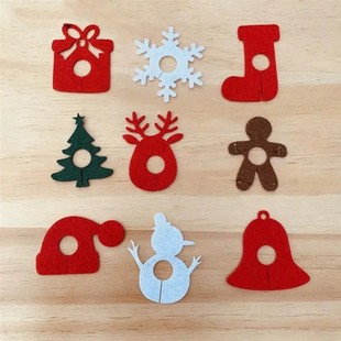 Felt Goblet Accessories Christmas Wine Glass Hanging Ornaments Seasonal Party Supplies for Holiday Party Events