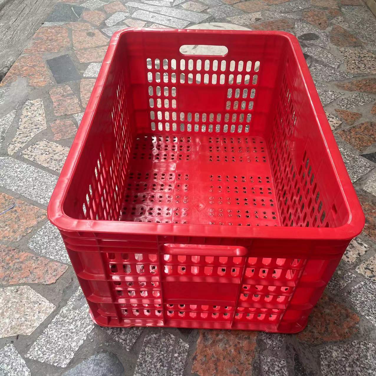 珠海加厚塑胶萝 610*420*315mm仓库收纳框