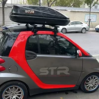 Подходит для Mercedes-Benz Smart: багажник на крышу автомобиля, дорожный чемодан, установка без сверления, поперечина багажника.
