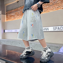 潮牌儿童夏季短裤薄2025新款男童夏款运动五分裤宽松湖州织里童装