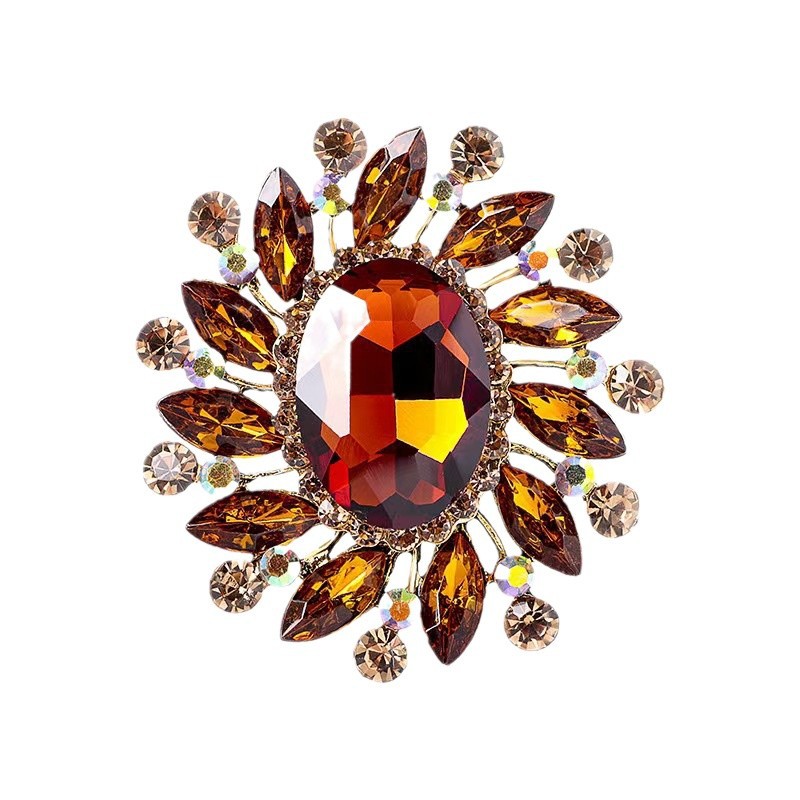 Exkluzív vintage strasszos bross elegáns női ékszer kiegészítő_voghion.com