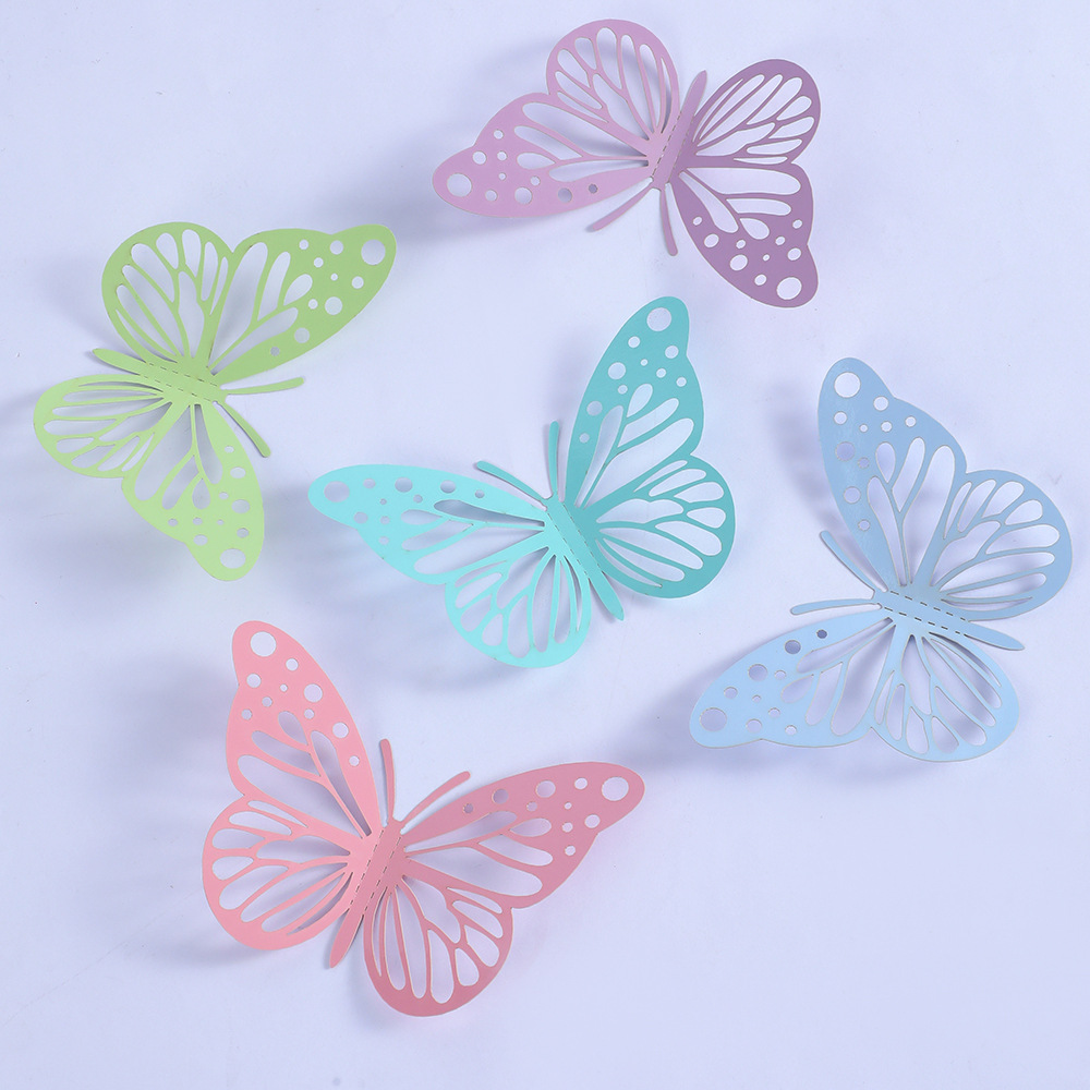 Bunte, realistische 3D-Schmetterlings-Wandaufkleber für die perfekte Dekoration von Zuhause und Partys_voghion.com
