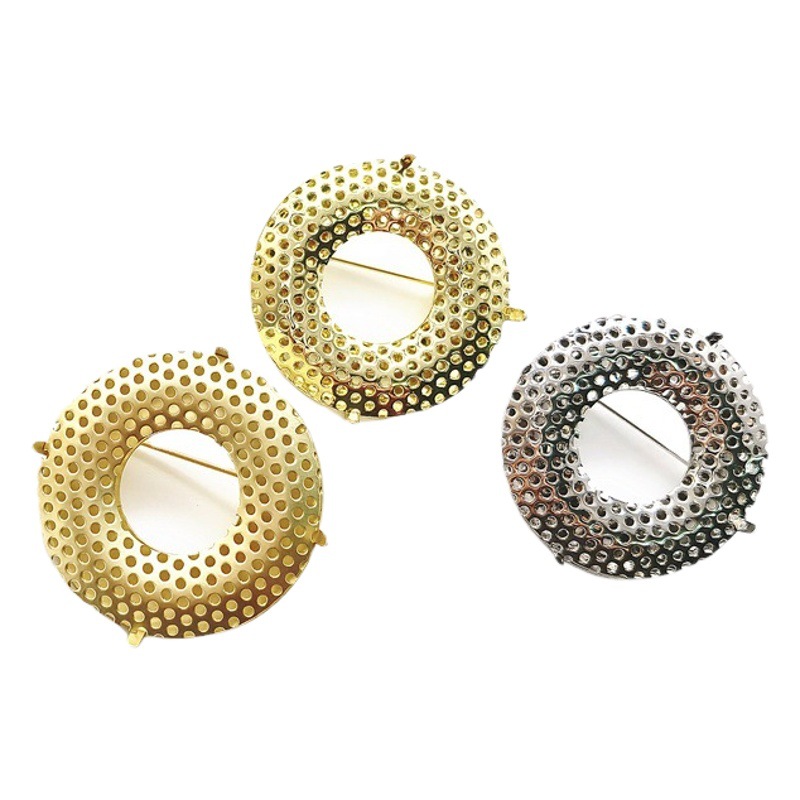 39mm Ring Mesh Sieve Brooch, Not Easy to Fade, No Rust, Suitable for Beading, Diamond Jewelry, Fabric Corsage Production
