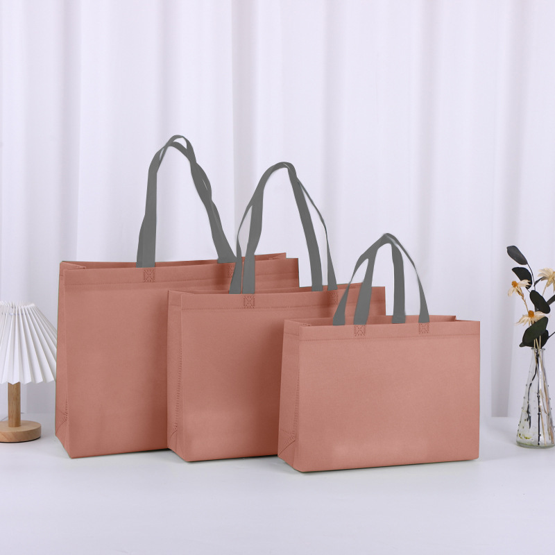 Bolsas de compras no tejidas gruesas para tiendas de ropa, bolsas de embalaje de regalo ecológicas laminadas personalizadas, bolsas de mano no tejidas