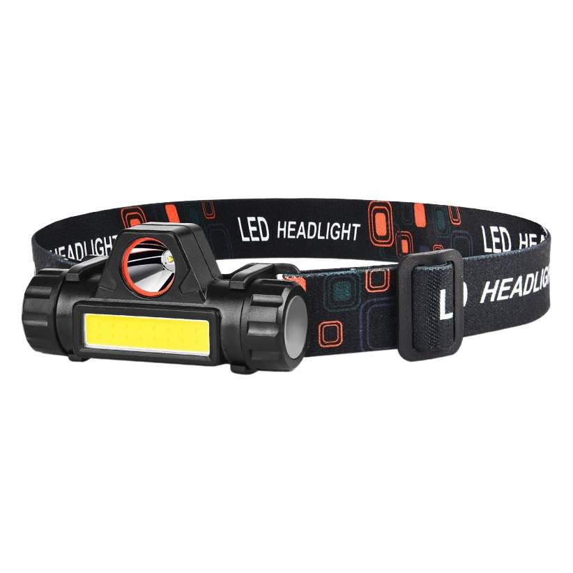 Fuente de luz doble transfronteriza fuerte luz recargable faro al aire libre led noche pesca faro iluminación del hogar al aire libre faro de emergencia