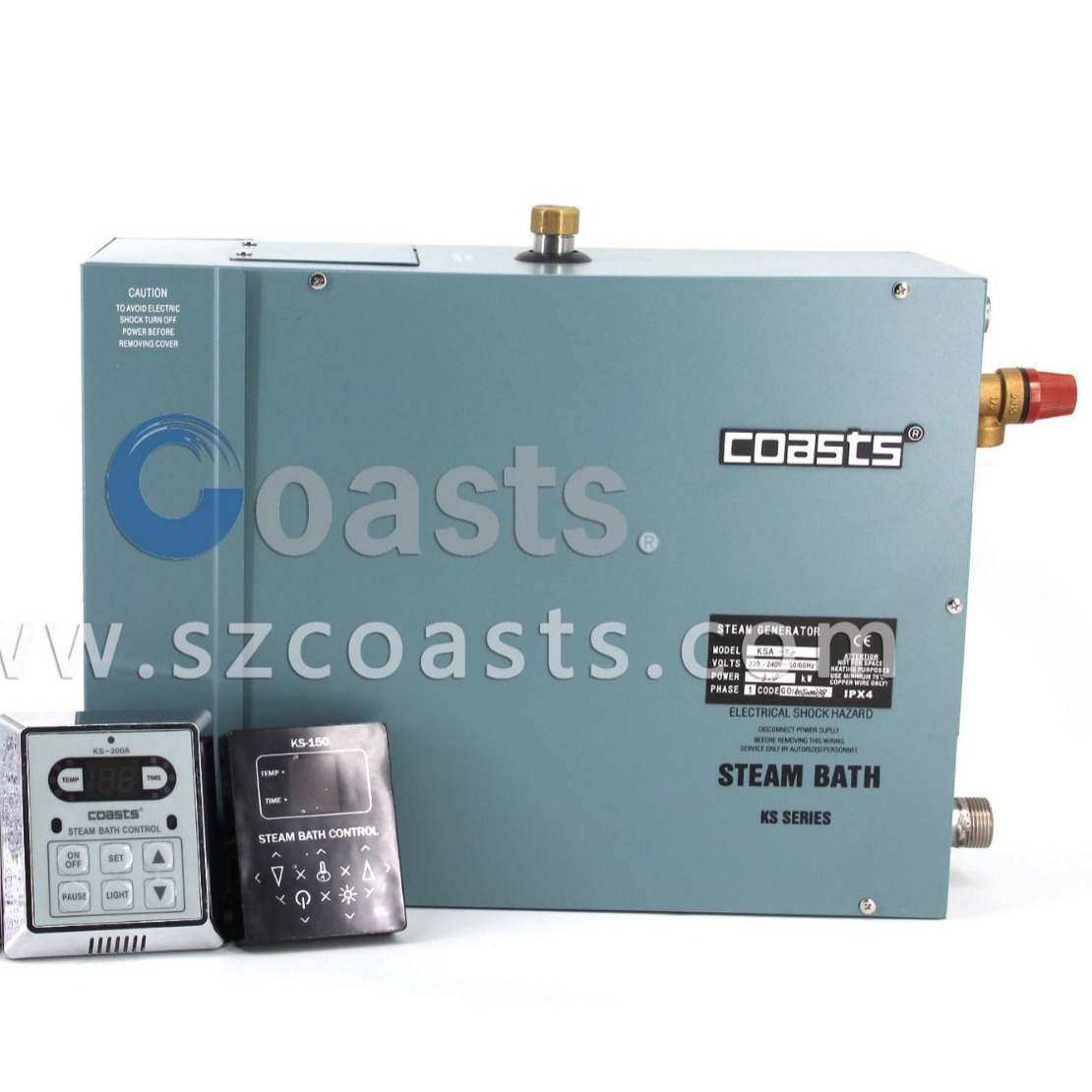 供应COASTS柯仕商用电加热蒸汽发生器桑拿湿蒸机家用蒸桑拿机