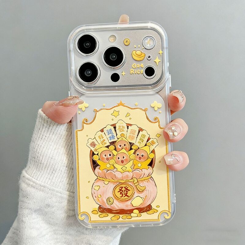 Cute Doll Suitable for iPhone 17 Transparent 16Promax Cartoon 15 Apple 14/13 New Product 12 Mobile Phone Case