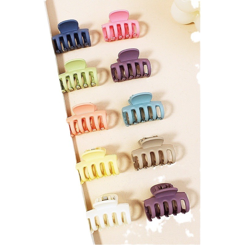 Transfronterizo de color sólido mini clip caramelo enlatado horquilla accesorios para el cabello de los niños simple todo partido macaron chica de agarre del cabello