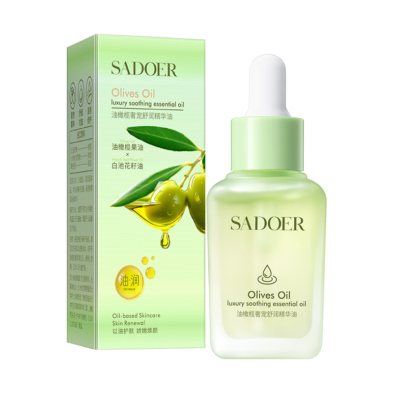 Aceite Esencial Facial de Olivo, Hidratante y Reparador para Piel Seca