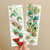 Children's elastic hair rope with pigtail, cartoon cute hairpins, hair accessory, no hair damage