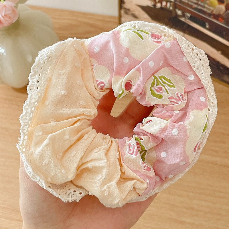 Otoño y invierno anillo de cabello de intestino para niñas de alto nivel de peluche cuerdas de cabello simples y versátiles de alta elasticidad correa de cuerdas de cabello tocado