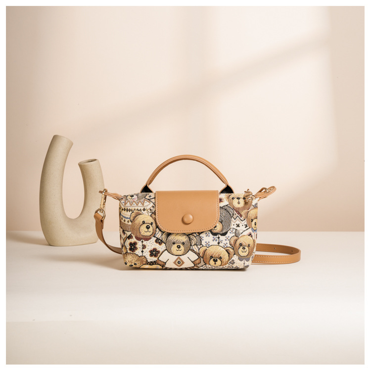 small bag women's bag Korean version ins style canvas bag trendy versatile women's shoulder messenger bag_voghion.com