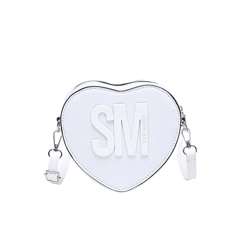 Bolsos para mujer 2025 Día de San Valentín Nuevo estilo Moda europea y americana Letras populares Color sólido Bolso en forma de corazón bags Bolso de hombro de moda