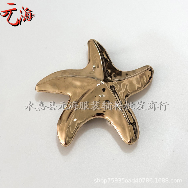 Nuevo botón de aleación de metal de pecho de moda ropa interior de baño botones de decoración de forma irregular accesorios de aleación