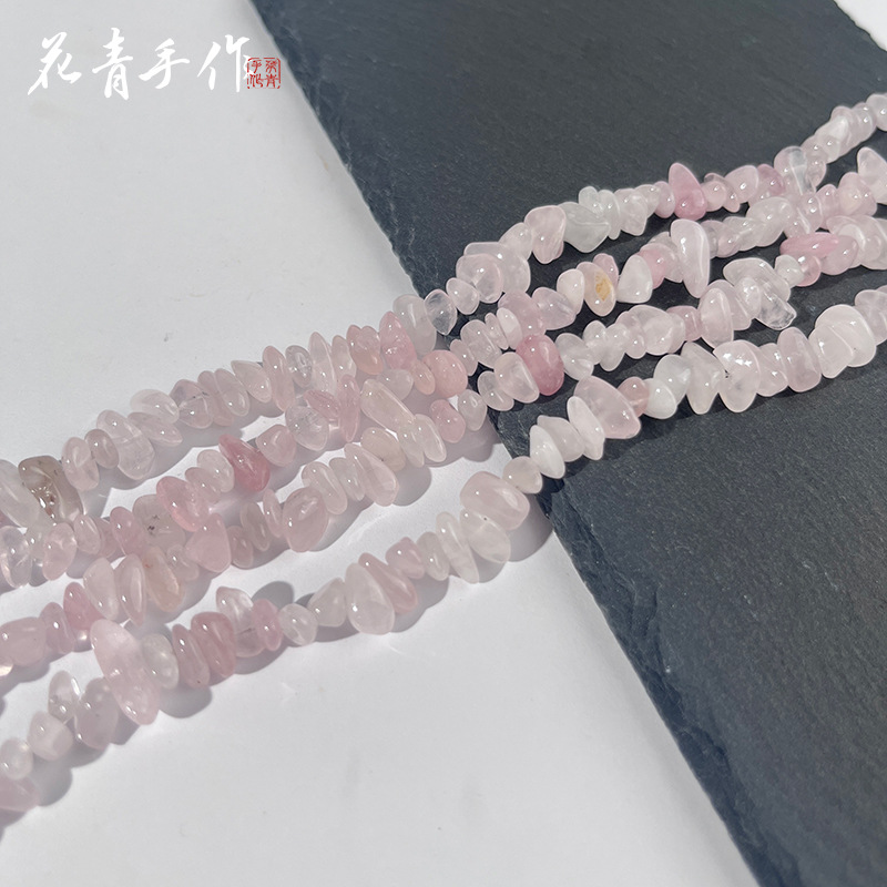A pack of natural light pink crystal is about 80cm