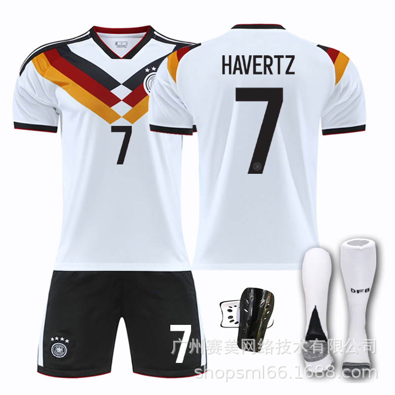 25-26 Selección nacional alemana No. 17 Wirtz Fútbol Trajes masculinos 8 Cross 13 Mueller Copa Mundial