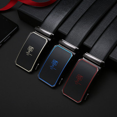 新款真皮合金自動扣送禮皮帶腰帶商務中國風皮腰帶商務褲帶批發