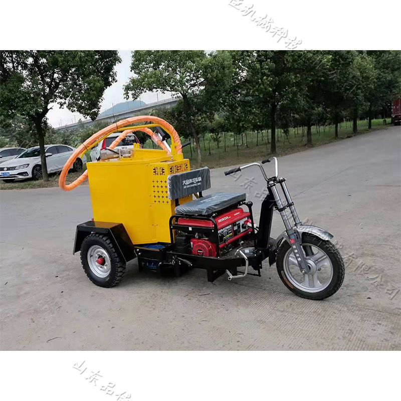 自行走沥青灌缝机 120L道路修补填缝机 路面沥青修补加热车