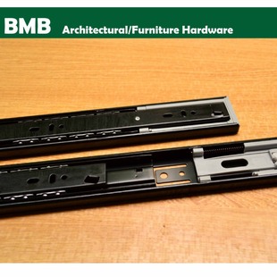 Germany BMB Cushioning Damping Drawer Slide Rail Cabinet Wardrobe Rail Three Section Mute Drawer Track Steel Ball Slide Rail