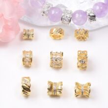 ��ɫ18K�����U���p�滨��΢��ʯС�U������Ͱ��diy��朴������
