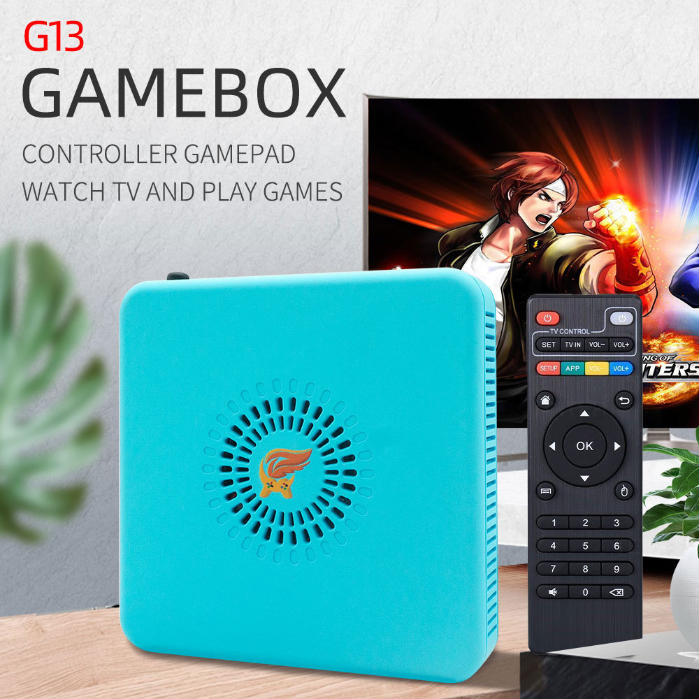 The new G13 magic box Android dual system HD TV game arcade game box comes with cooling fan