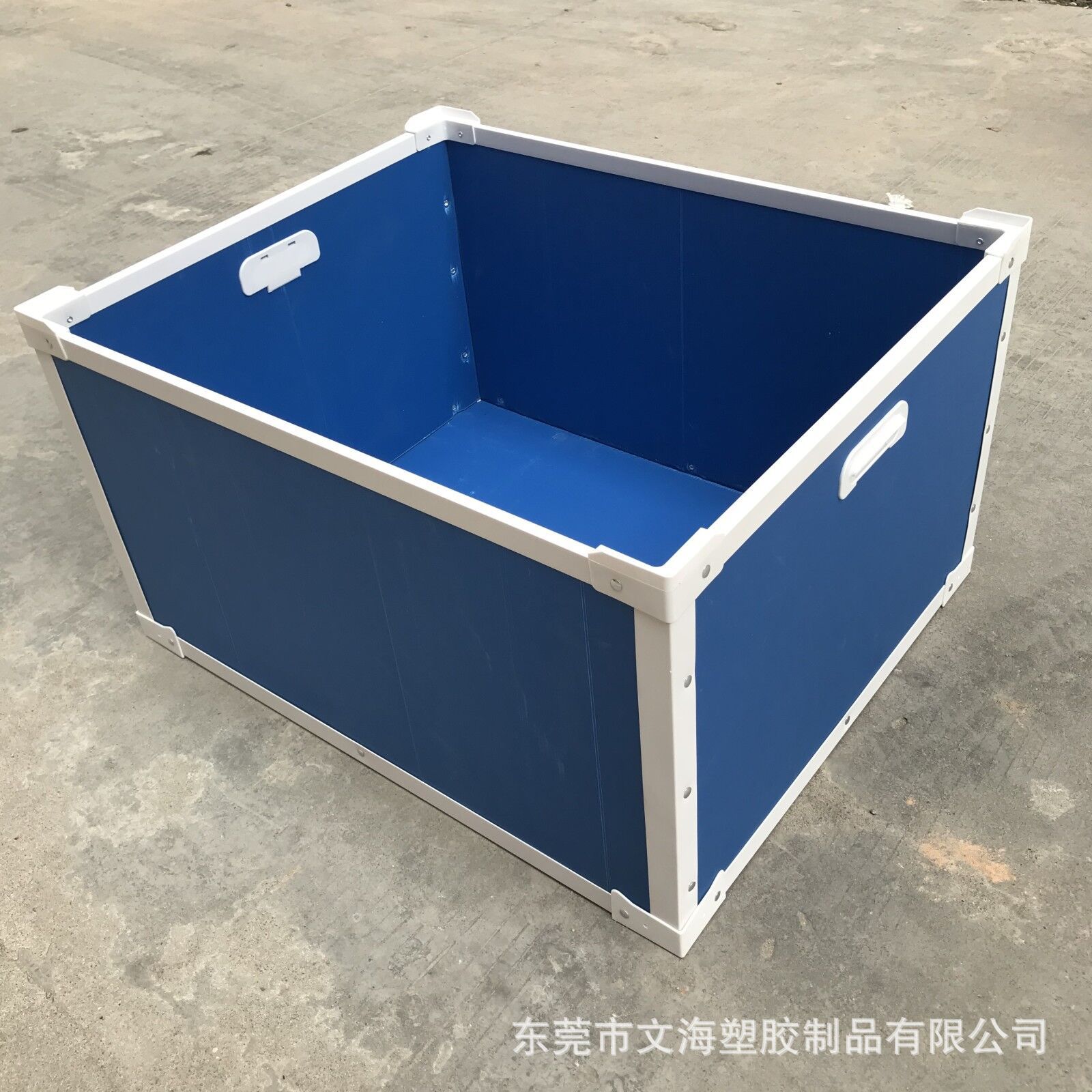 厂家定制可丝印白色中空瓦楞板周转箱 pp塑料中转箱万通板骨架箱