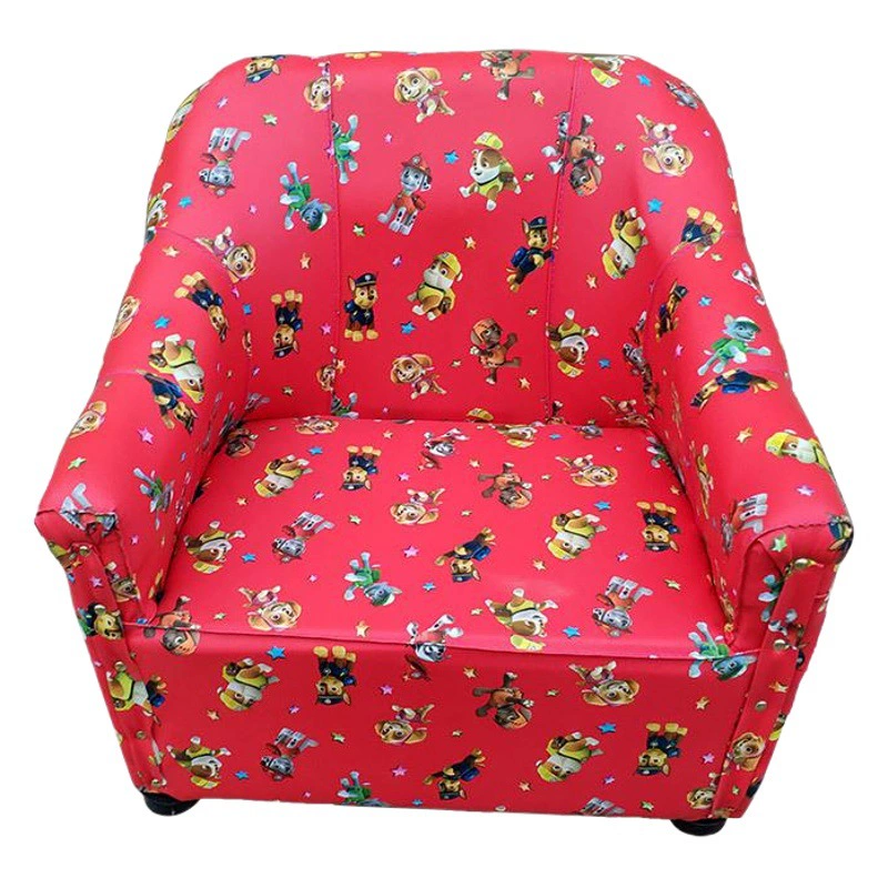 Креативный детский PU маленький диван-табурет детский сад мультяшный табурет из цельного дерева ленивый диван детский кожаный диван