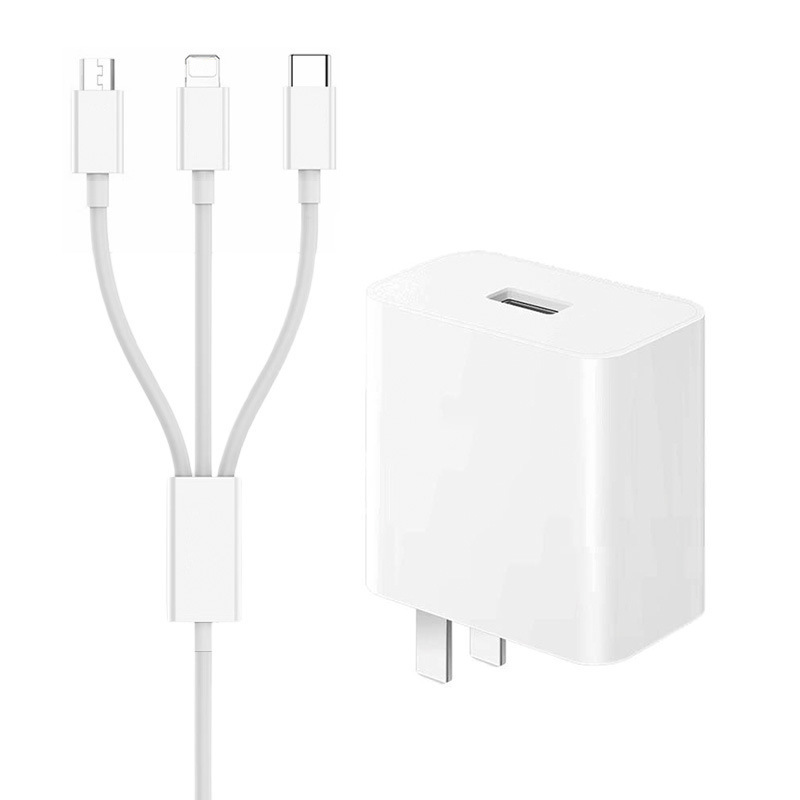 120w cabeza de carga rápida para cargador Huawei 66w cargador de teléfono móvil 3 en 1 paquete de carga rápida al por mayor