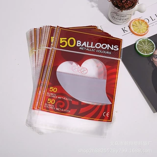 厂家现货OPP袋100装塑料气球袋彩印透明opp自粘袋挂卡袋印刷批发